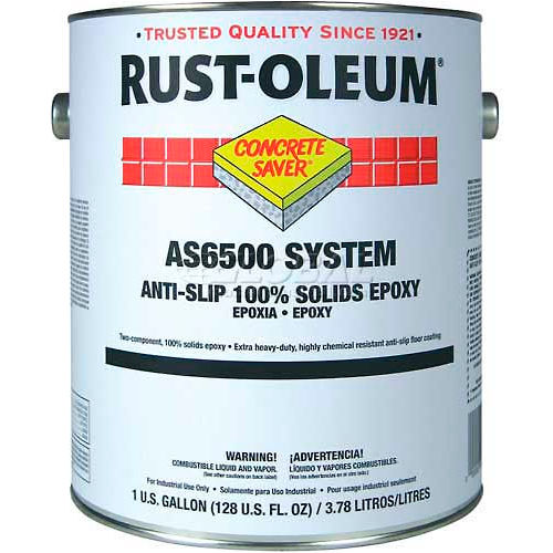 Rust-Oleum 6500 System <100 VOC 100% Solids Epoxy Floor Coating, Clear Gallon Can - S6510413 - Pkg Qty 2
