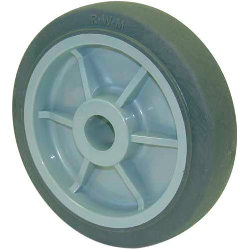 300 Pound Capacity RWM Casters UPB-0512-06 5 x 1-1/4 Urethane Polypropylene Wheel with Ball Bearing for 3/8 Axle 