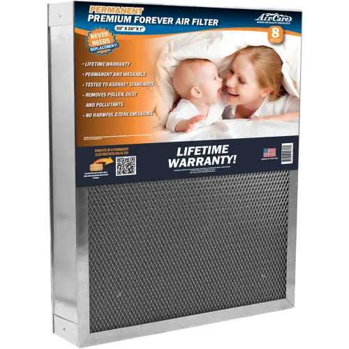 Air-Care Permanent Washable Electrostatic Air Filter Flexible 16 x 20 x 1" MERV 8 - Thumbnail 2