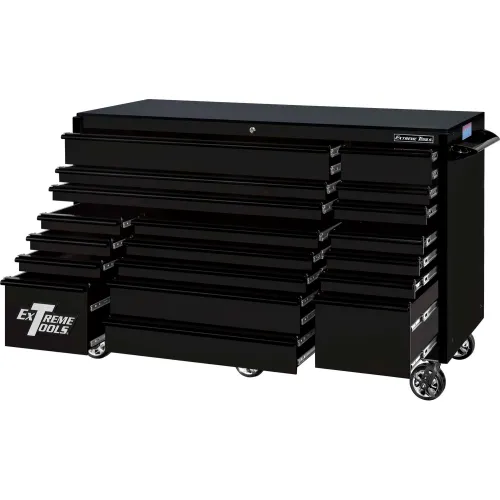 Extreme Tools 72 RX Series 19-Drawer Roller Cabinet w/Hutch, 150