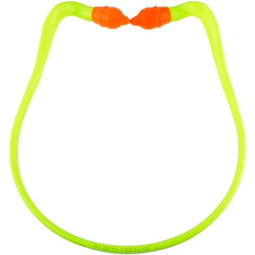 Radians RB2120 Radband 2 Banded Earplugs, 25dB, Orange Pods, Yellow Band