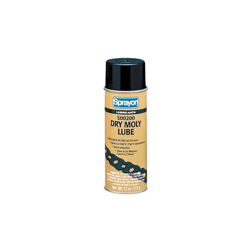 Sprayon LU200 Dry Film Moly Lubricant, 11 oz. Aerosol Can s00200000