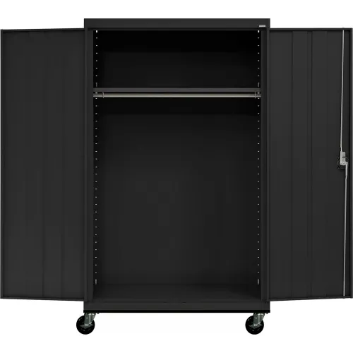 Buy Transport 2-Door Cabinet, Black, 46w x 24d x 72h, w/4 Extra Deep  Adj. Shelves