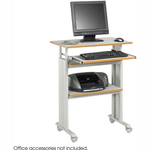 Safco® Products 1929GR Muv™ Standup Adjustable Height Workstation Gray