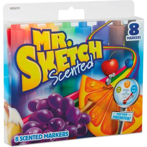 Mr. Sketch® Scented Watercolor Marker - Chisel Tip - 8 Colors - 8 Pack