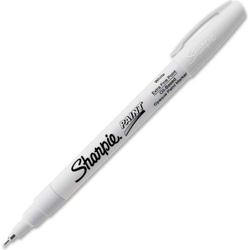 Sharpie® Paint Marker, Oil-Based, Extra Fine, White Ink, 1 Each