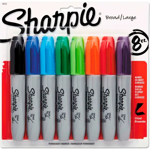 Sharpie® Permanent Marker Chisel Tip Assorted Pack