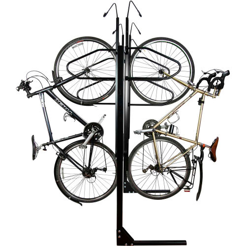 Saris® 8063, Indoor 6 Bike Lockable Double Sided Vertical Storage Rack