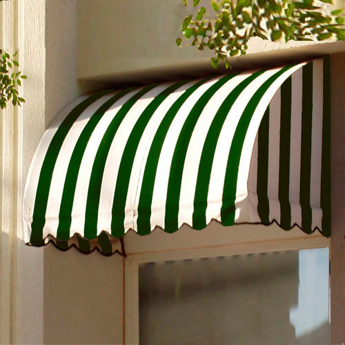 Awntech CS33-5FW, Window/Entry Awning 5' 4-1/2"W x 3'D x 3' 8"H Forest Green/White