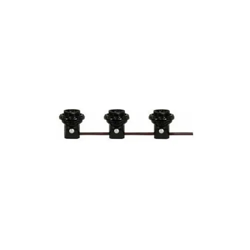 Satco 801474 3 Light Phenolic Threaded Candelabra Harness Set 6in