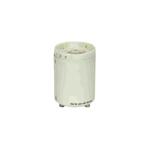 Satco 80-1847 Smooth Phenolic CFL Lampholder G24q-1 - GX24q-1 60Hz 0.15A 13W-277V