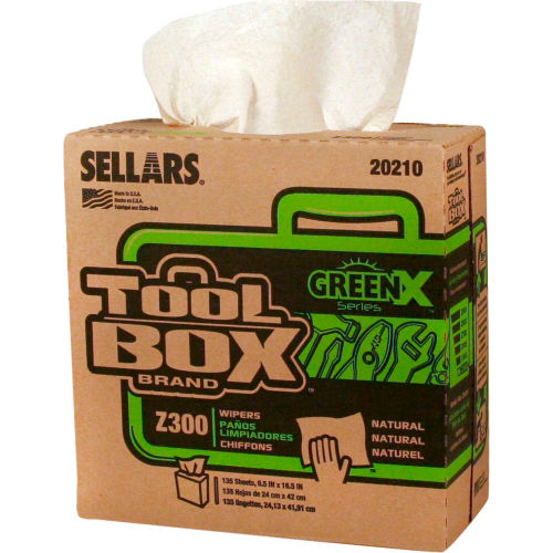 Toolbox&#174; Z300 Greenx Series Interfold, Natural, 135 Sheets/Box, 8 Boxes
