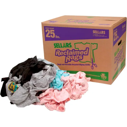 Reclaimed Rags - Colored Knit/Polo, 25 Lbs. 99205 | Bulk Office Supply