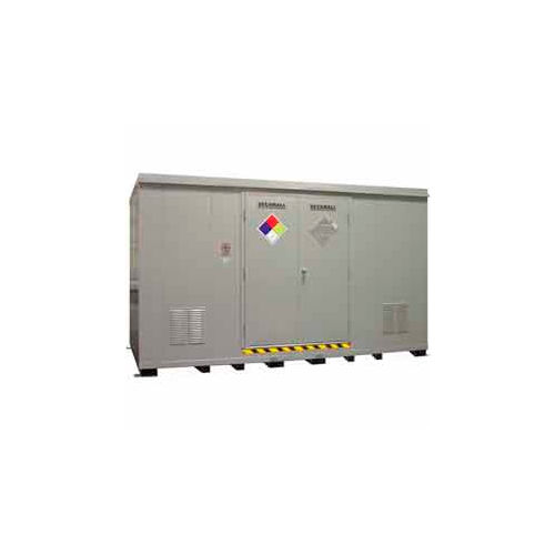 Securall® 14'W x 8'D x 8' 4"H Hazmat Chemical Storage Building 24 Drum