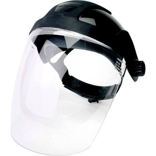 Sellstrom® S32010 DP4 Series Ratcheting Faceshield, Clear Window, Polycarbonarte, Anti-Fog
