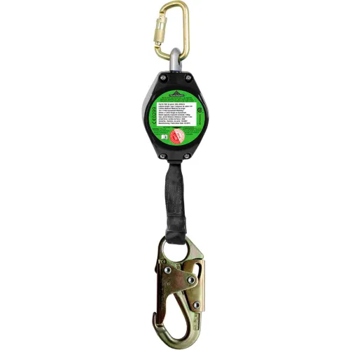 11' SRL with Steel Snap Hook & Webbing Lifeline - Class 1