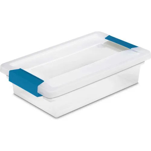 Sterilite Small Clip Clear Storage Box With Latched Lid 19618606