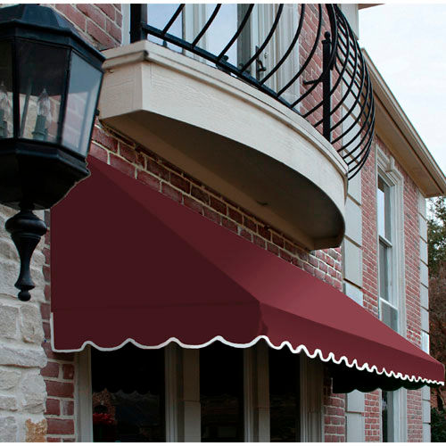 Awntech CF33-4B, Window/Entry Awning 4' 4-1/2"W x 3'D x 3' 8"H Burgundy