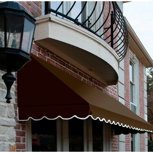 Awntech CF34-8BRN, Window/Entry Awning 8' 4 -1/2"W x 4'D x 3' 8"H Brown