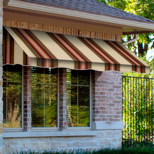 Awntech CF44-6BRTER, Window/Entry Awning 6' 4 -1/2"W x 4'D x 4' 8"H Brown/Terra Cotta