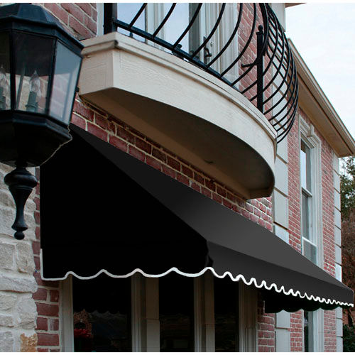 Awntech CF43-5K, Window/Entry Awning 5' 4-1/2"W x 3'D x 4' 8"H Black