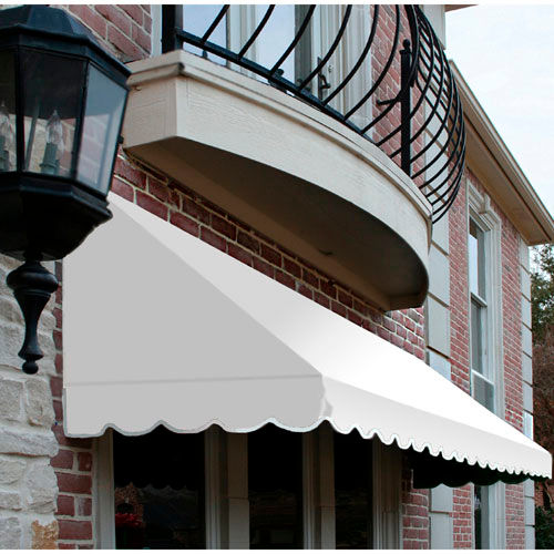 Awntech CF44-6W, Window/Entry Awning 6' 4 -1/2"W x 4'D x 4' 8"H Off White