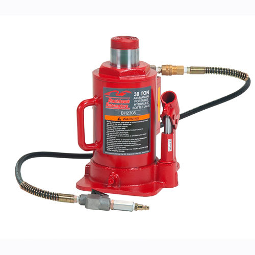 Shinn Fu America Air Actuated Hydraulic Bottle Jack, 30 Ton