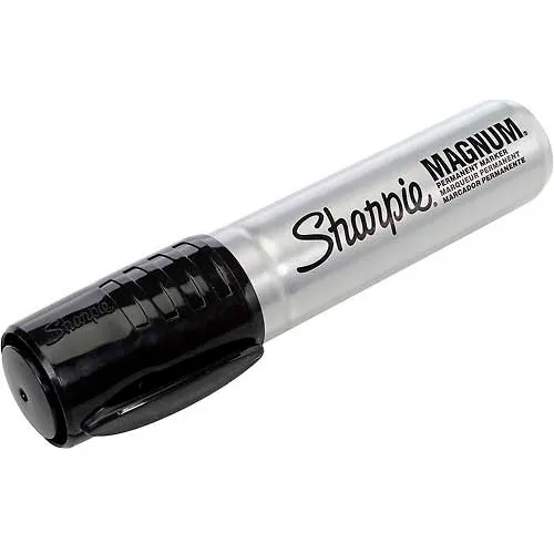 Big black permanent clearance marker