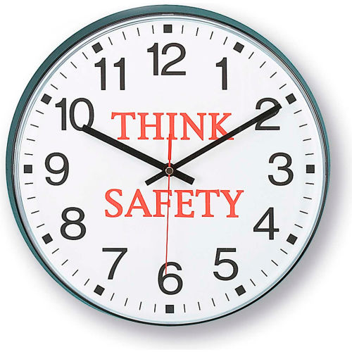 Infinity/Itc 90/00Ts-1  Message Clock - 12&quot; Diameter - Think Safety