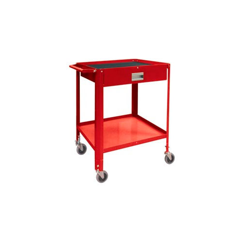 Shure Mobile Technician Cart W/ Drawer & Shelf, 22-1/4"W x 18-1/4"D, Red
