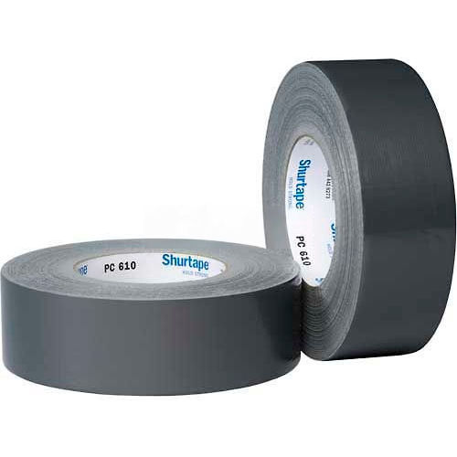 Shurtape PC610 48mm X 55m Industrial Grade Abatement Duct Tape Metallic Silver - Pkg Qty 24