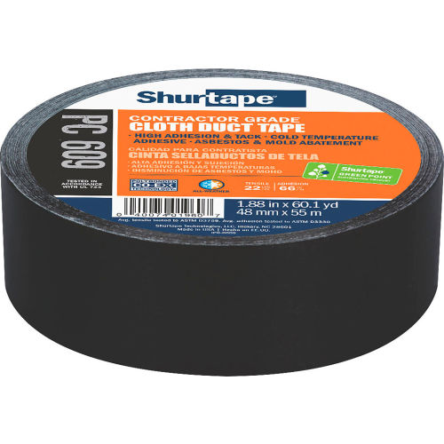 Shurtape PC 609 Performance Grade, Co-Extruded Cloth Duct Tape 48mm x 55m