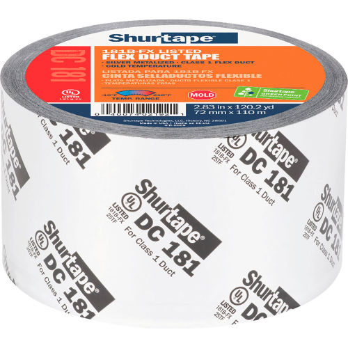 Shurtape DC 181 UL 181B-FX Listed/Printed Film Tape 72mm x 110m