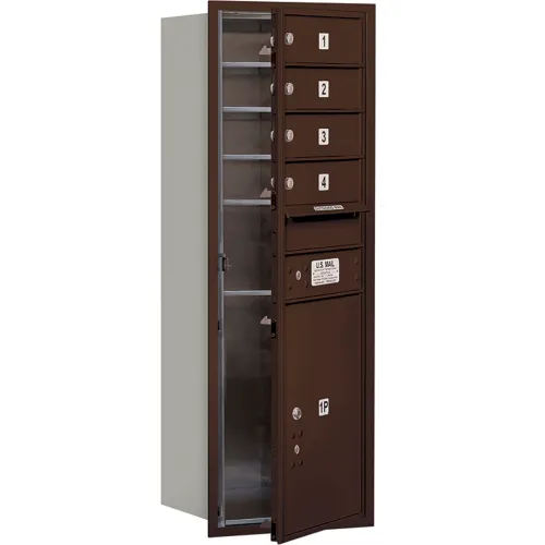 41 in. H x 16 3/4 in. W - Parcel Locker - 2 PL5's - Aluminum - Front Loading 4C Horizontal Mailbox 41 in. H x 16 3/4 in. W - Parcel Locker - 2 PL5's - Aluminum - Front Loading 4C Horizontal Mailbox