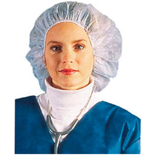 Bouffant Cap/Hairnet, 24", White