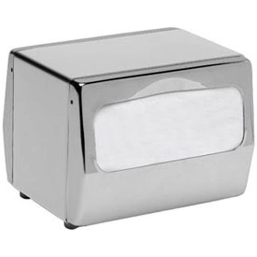 Tabletop Napkin Dispenser, Two Sided, Fullfold, S/S W/Chrome Finish
