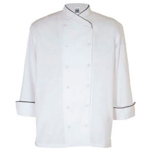 Corporate Chef'S Jacket, Small, Black Piping, Chef Tex