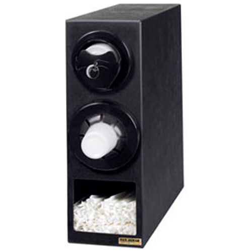 Sentry&#8482; Dimension&#8482; Beverage And Lid Cabinet W/ Straw Comp, Black Trim Rings