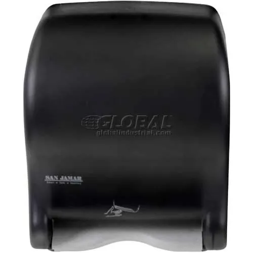 San Jamar Smart Essence Electronic Roll Towel Dispenser, Black