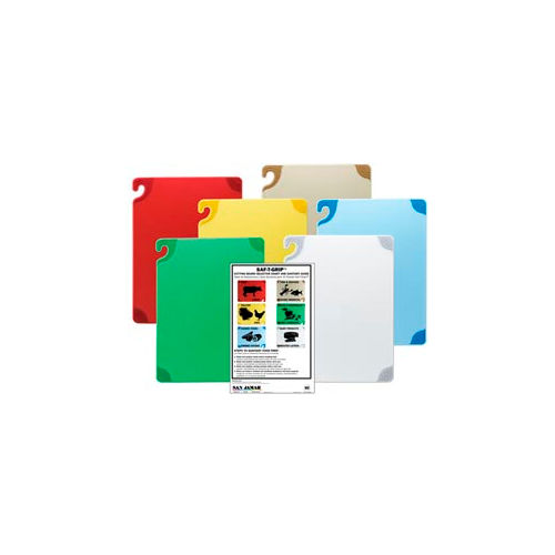 Saf-T-Grip® Cutting Boards, White, 15"H x 20"W x 1/2"D