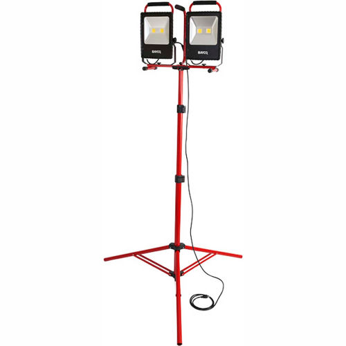 Bayco® SL-1530 Portable LED Dual Worklights w/8' Tripod, 50Wx2, 10000 Lumens, 5000K