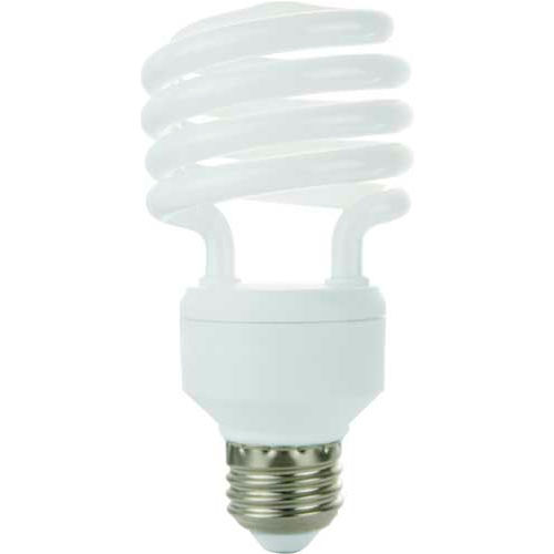 Sunlite&#174; 00688-SU SMS23/41K 23W Super Mini Spiral CFL Light Bulb, Medium Base, Cool White - Pkg Qty 24