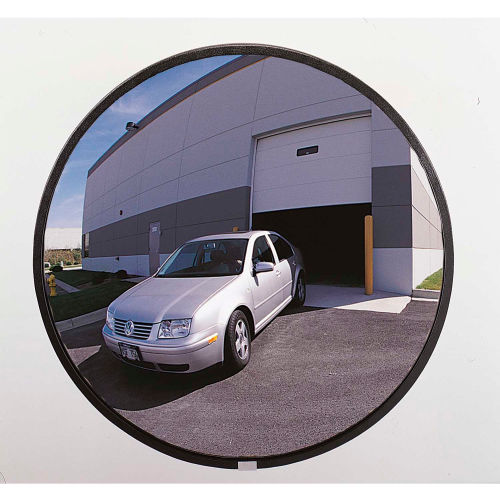See All&#174; Round Acrylic Convex Mirror W/Steel Back, Outdoor, 36&quot; Dia., 160&#176; Viewing Angle