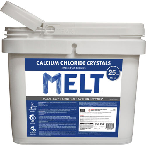 MELT 25 Lb. Bucket Calcium Chloride Crystals Ice Melter - MELT25CC-BKT