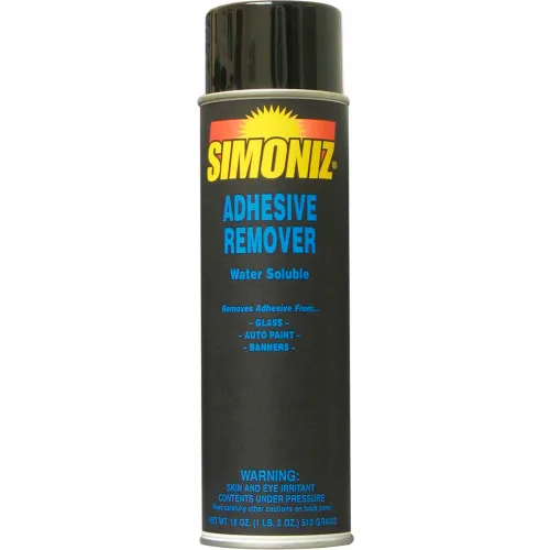 Simoniz Adhesive Remover, 20 oz. Aerosol Can, 12 Cans S3365012