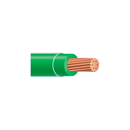 Southwire 20497401 THHN 6 Gauge Building Wire, Stranded Type, Green, 500 ft