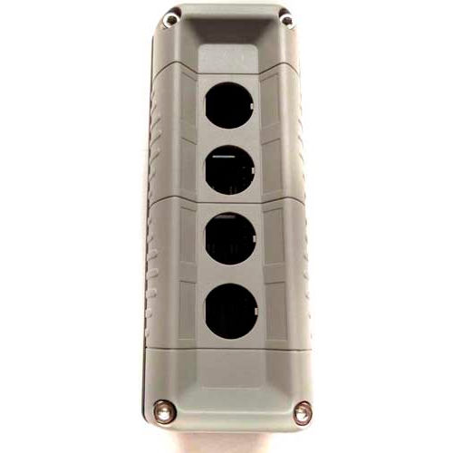 T.E.R., F71HG00000000001 VICTOR Wall Mount Control Station, Hull Only, 4 Button, Gray