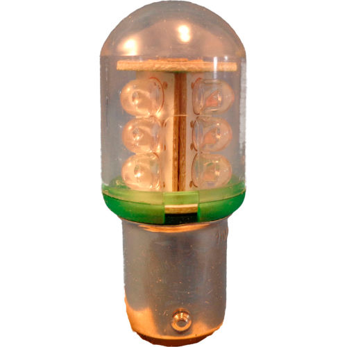 Springer Controls / Texelco LA-11EF5 70mm Stack Lamp, 120V LED Bulb - Green