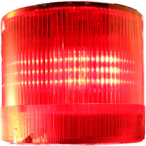 Springer Controls / Texelco LA-224F 70mm Stack Light, Flashing, 120V AC/DC LED - Red