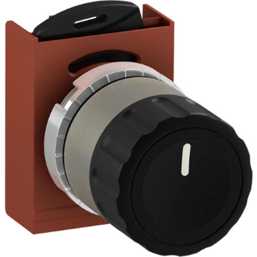 ABB Selector Push Button, 22mm, Black, 3 Positions